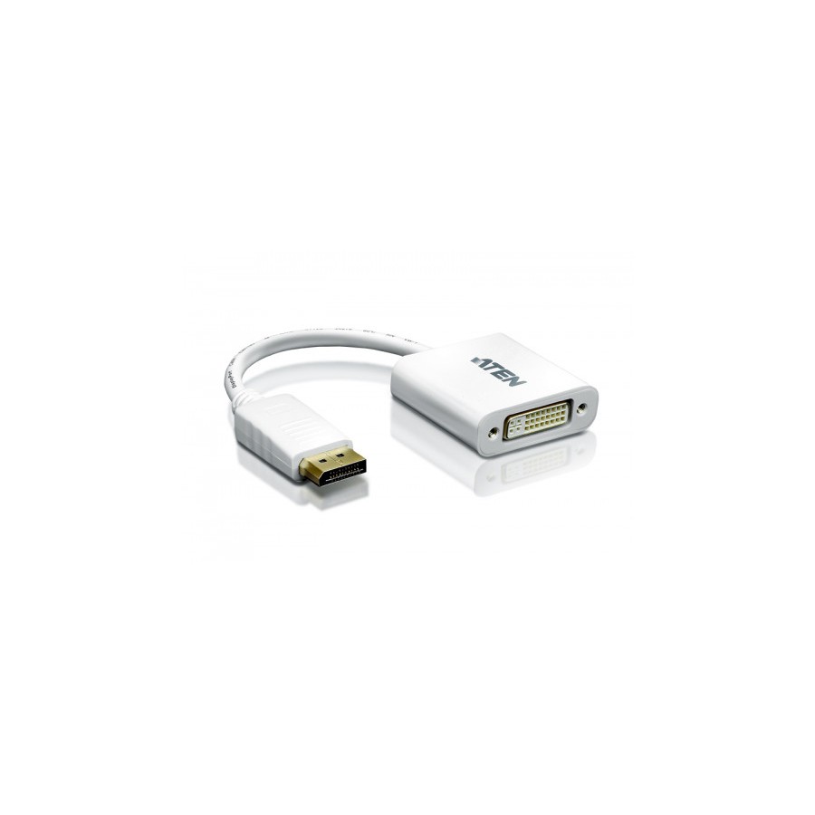 22662-Aten DisplayPort/DVI Adapter DisplayPort Male DVI-I Female Blanco 22662-Aten DisplayPort/DVI Adapter DisplayPort Male DVI-I Female Blanco