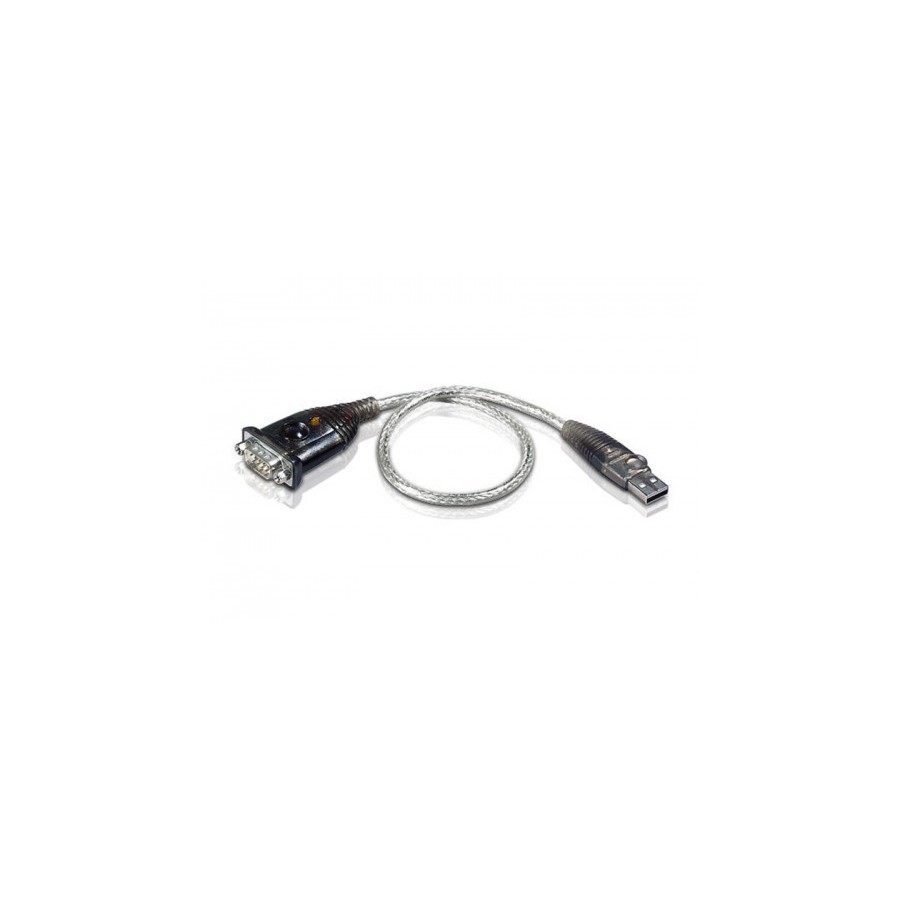 22667-Aten UC232A cambiador de genero para cable USB RS-232 Plata