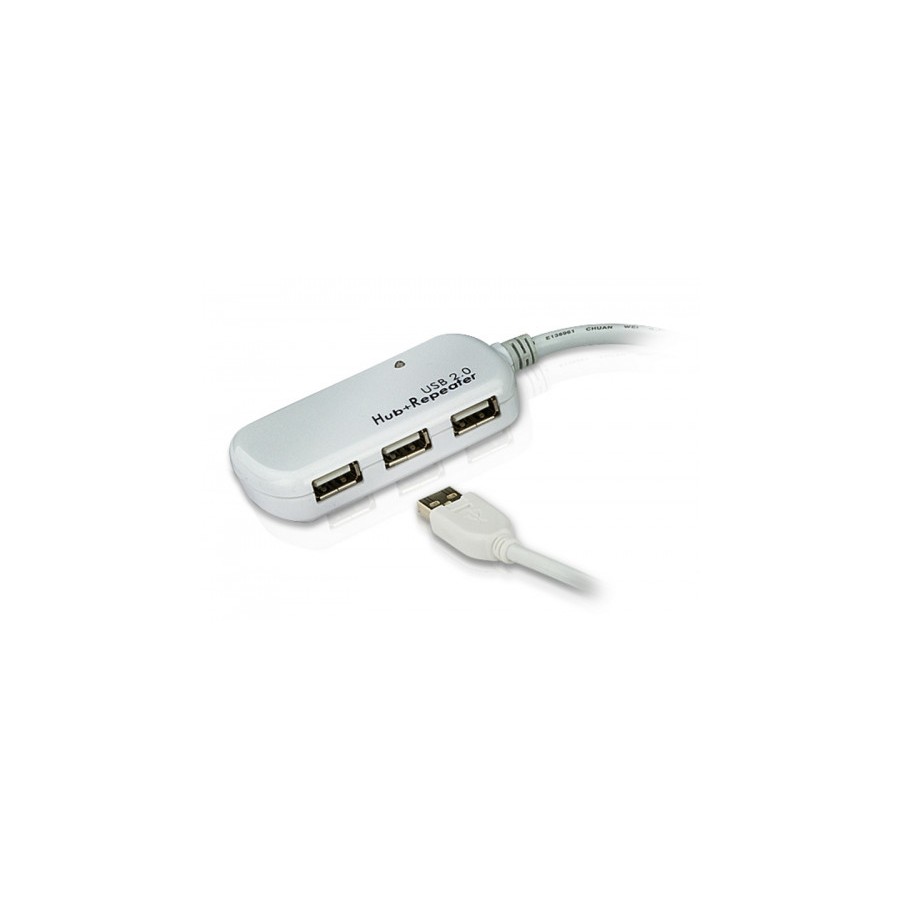 22672-ATEN Cable extensor USB 2.0 de 12 m con hub de cuatro puertos (soporta conexion en cadena hasta 60 m) 22672-ATEN Cable extensor USB 2.0 de 12 m con hub de cuatro puertos (soporta conexion en cadena hasta 60 m)