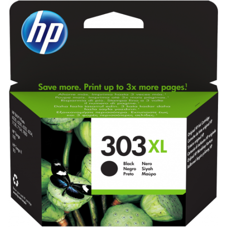 22702-HP 303XL CARTUCHO DE TINTA HP303XL NEGRO (T6N04AE)