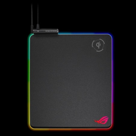 22735-ASUS ROG Balteus Qi Negro Alfombrilla de raton para juegos