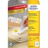 2284-PAQUETE 25 HOJAS ETIQUETAS DESPEGABLES ECOLOGICAS, CERTIFICADAS FSC-IMPRESORAS LASER-96X 50,8 MM AVERY L4744REV-25
