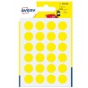 2285-PAQUETE 7 HOJAS ETIQUETAS REDONDAS GOMETS AMARILLAS 15MM DIAMETRO AVERY PSA15J