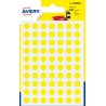 2287-PAQUETE 6 HOJAS ETIQUETAS REDONDAS GOMETS AMARILLAS 8MM DIAMETRO AVERY PSA08J