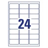 2299-PAQUETE 8 HOJAS ETIQUETAS DE POLIESTER BLANCO PARA IMPRESORAS LASER 63,5X33,9 MM AVERY L4773-8