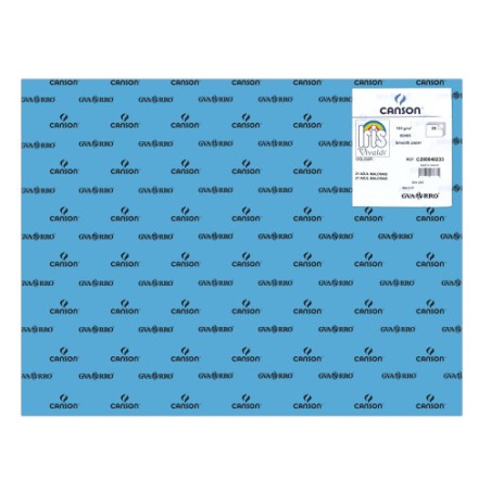 22997-PACK 25 HOJAS CARTULINA IRIS 50X65185G AZUL ULTRAMAR CANSON C200040233
