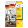 2303-PAQUETE 8 HOJAS ETIQUETAS DE POLIESTER BLANCO PARA IMPRESORAS LASER 99,1X139 MM AVERY L4774-8