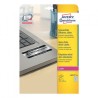 2311-PAQUETE 20 HOJAS ETIQUETAS PLATEADAS DE POLIESTER-IMPRESORAS LASER-210X297 MM AVERY L6013-20