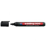 23112-MARCADOR PERMANENTE PUNTA REDONDA 1.5-3MM 300 NEGRO EDDING 300-01