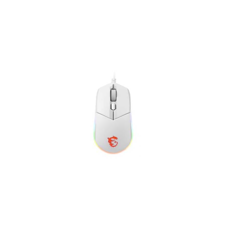 23168-MSI CLUTCH GM11 WHITE raton Ambidextro USB tipo A Optico 5000 DPI 23168-MSI CLUTCH GM11 WHITE raton Ambidextro USB tipo A Optico 5000 DPI