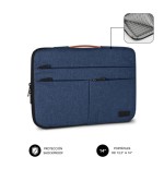 23214-SUBBLIM Funda Air Padding 360 Sleeve 13,3-14" Blue