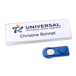 2323-CAJA 10 PORTANOMBRES PROFIL BADGE CON IMAN-27 X 75 MM AVERY 4836-M