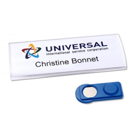 2323-CAJA 10 PORTANOMBRES PROFIL BADGE CON IMAN-27 X 75 MM AVERY 4836-M