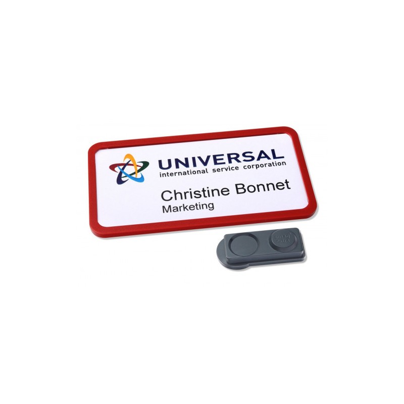 2327-CAJA 10 PORTANOMBRES OFFICE BADGE ROJO CON IMAN EXTRA FUERTE--37 X 75 MM AVERY 4839R-L 2327-CAJA 10 PORTANOMBRES OFFICE BADGE ROJO CON IMAN EXTRA FUERTE--37 X 75 MM AVERY 4839R-L