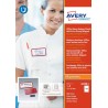 2328-CAJA 10 PORTANOMBRES OFFICE BADGE ROJO CON IMAN EXTRA FUERTE--37 X 75 MM AVERY 4839R-L