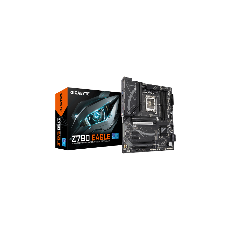 23337-GIGABYTE Z790 EAGLE Placa base - Compatible con procesadores Intel Core de 14a generacion, VRM de 12+1+1 fases, ha 23337-GIGABYTE Z790 EAGLE Placa base - Compatible con procesadores Intel Core de 14a generacion, VRM de 12+1+1 fases, ha