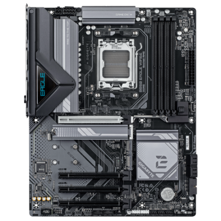 23345-GIGABYTE B850 EAGLE WIFI6E Placa Base - Procesadores AMD Ryzen Serie 9000, VRM digital de 8+2+2 fases, hasta 8200M