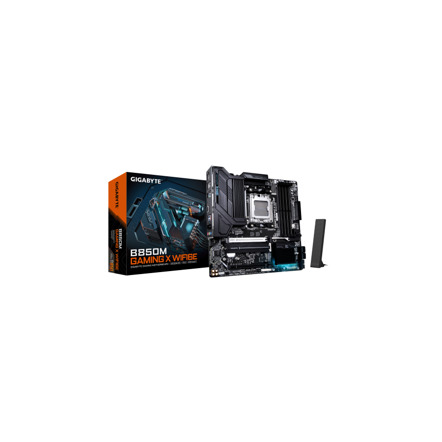 23348-GIGABYTE B850M GAMING X WIFI6E Placa Base - Procesadores AMD Ryzen Serie 9000, VRM Digital 10+2+2 fases, hasta 820