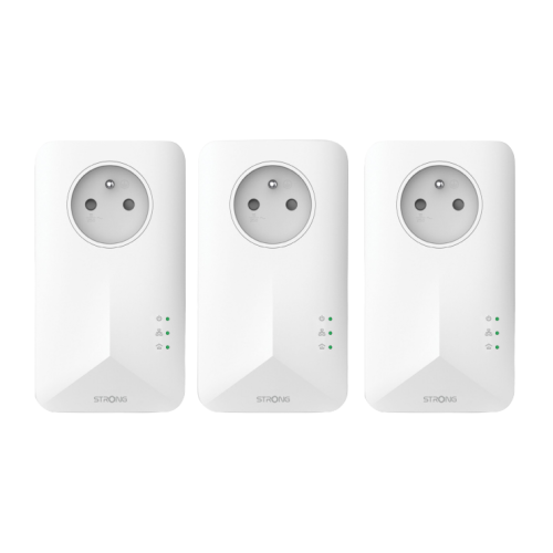 23351-Strong Powerline 1000 1000 Mbit/s Ethernet Blanco 3 pieza(s)