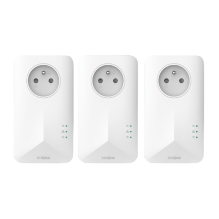 23351-Strong Powerline 1000 1000 Mbit/s Ethernet Blanco 3 pieza(s)