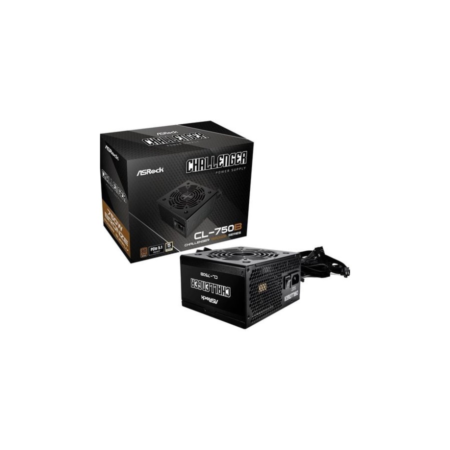 23356-FUENTE ALIMENTACION ASROCK CL-750B,PSU,750W,80 PLUS BRONZE,120MM,ACTIVE PFC,PCI-E 5.1 (12+4pin)x1,PCI-E (6+2 pin)x 23356-FUENTE ALIMENTACION ASROCK CL-750B,PSU,750W,80 PLUS BRONZE,120MM,ACTIVE PFC,PCI-E 5.1 (12+4pin)x1,PCI-E (6+2 pin)x