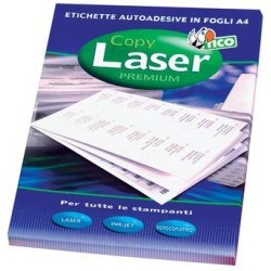 2345-CAJA 100 HOJAS ETIQUETAS BLANCAS SIN MARGENES-LASER/LASER DE COLOR/INYECCION DE TINTA/FOTOCOPIADORAS-70X37 MM TICO