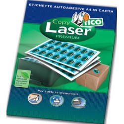2364-CAJA 100 HOJAS ETIQUETAS BLANCAS CON ESQUINAS REDONDAS-LASER/LASER DE COLOR/INYECCION DE TINTA/FOTOCOPIADORAS-199X2