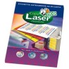 2372-CAJA 70 HOJAS ETIQUETAS AMARILLO FLUORESCENTE CON MARGENES-LASER/INYECCION DE TINTA/FOTOCOPIADORAS-70X36 MM TICO LP