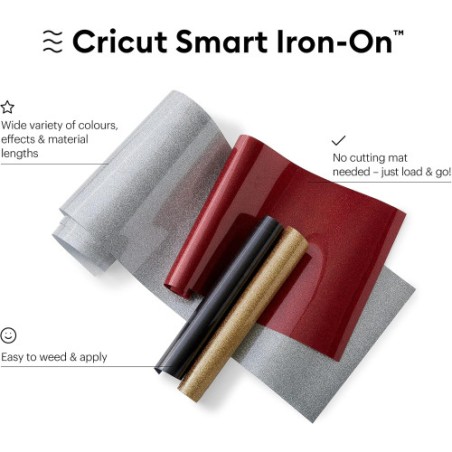 23734-CRICUT GLITTER IRON-ON 30X30CM 3-SHEET SAMPLER (BASICS)