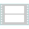 2377-CAJA 500 HOJAS ETIQUETAS BLANCAS EN MODULO CONTINUO-UNA COLUMNA-89X36,2 MM TICO TAB1-0893