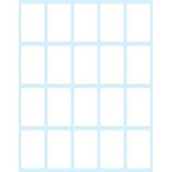 2379-PAQUETE 10 HOJAS ETIQUETAS BLANCAS EN SOBRE-36X22 MM TICO E-3622