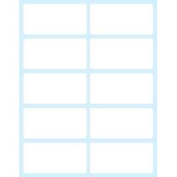 2380-PAQUETE 10 HOJAS ETIQUETAS BLANCAS EN SOBRE-58X28 MM TICO E-5828