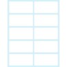 2380-PAQUETE 10 HOJAS ETIQUETAS BLANCAS EN SOBRE-58X28 MM TICO E-5828