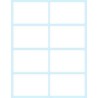 2381-PAQUETE 10 HOJAS ETIQUETAS BLANCAS EN SOBRE-58X36 MM TICO E-5836