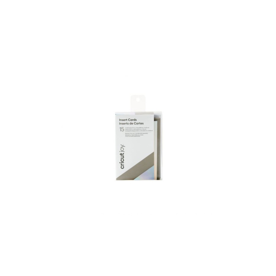 23848-Cricut Insert Cards, Gray/Silver Holographic Tarjeta de felicitacion estandar 15 pieza(s) 23848-Cricut Insert Cards, Gray/Silver Holographic Tarjeta de felicitacion estandar 15 pieza(s)