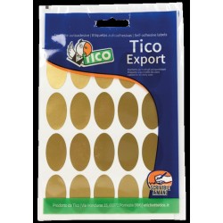 2386-PAQUETE 10 HOJAS ETIQUETAS SATINADAS ORO 36X20 MM TICO E-GL-3620
