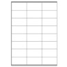 2396-CAJA 100 HOJAS ETIQUETAS BLANCAS CON MARGENES-LASER/INYECCION DE TINTA/FOTOCOPIADORAS-70X36 MM MEGASTAR LP4MS-7036