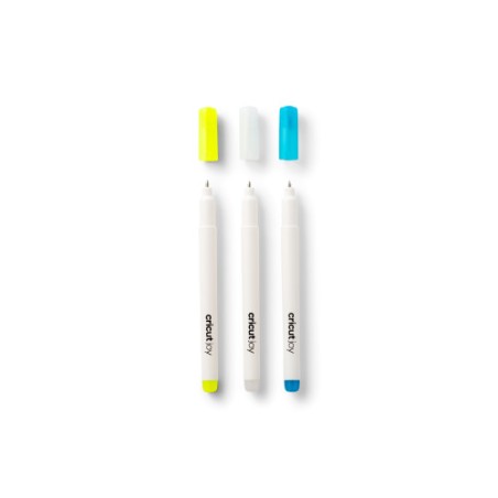 24109-Cricut 2009381 boligrafo de gel Boligrafo de gel con tapa Azul, Blanco, Amarillo 3 pieza(s)