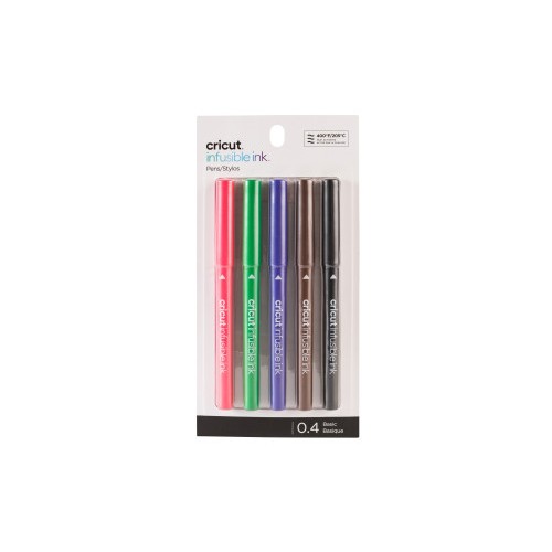 24111-Cricut 2006257 rotulador Fino Negro, Incoloro, Verde, Purpura, Rojo 5 pieza(s)