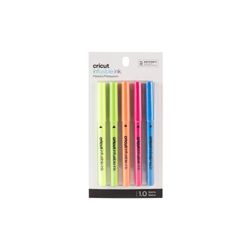 24115-Cricut 2006258 rotulador Fino Azul, Verde, Naranja, Rosa, Amarillo 5 pieza(s)