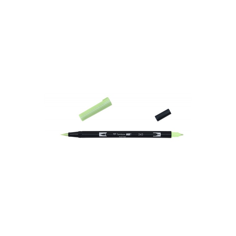 2422-ROTULADOR DOBLE PUNTA PINCEL COLOR MINT TOMBOW ABT-243 2422-ROTULADOR DOBLE PUNTA PINCEL COLOR MINT TOMBOW ABT-243