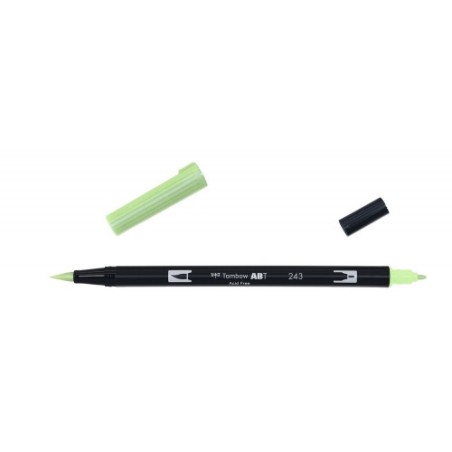2422-ROTULADOR DOBLE PUNTA PINCEL COLOR MINT TOMBOW ABT-243