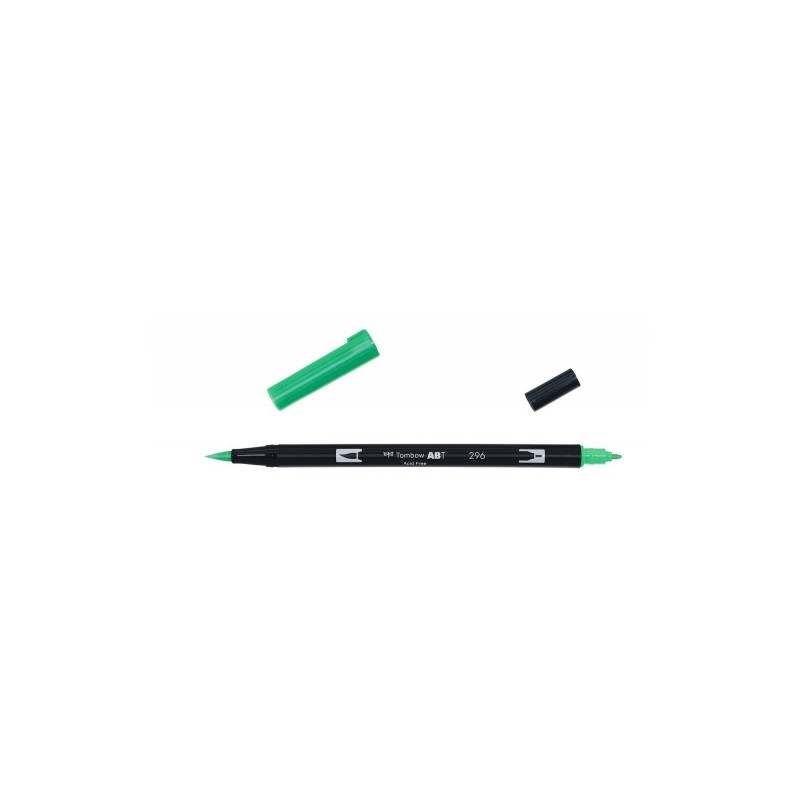 2424-ROTULADOR DOBLE PUNTA PINCEL COLOR GREEN TOMBOW ABT-296 2424-ROTULADOR DOBLE PUNTA PINCEL COLOR GREEN TOMBOW ABT-296
