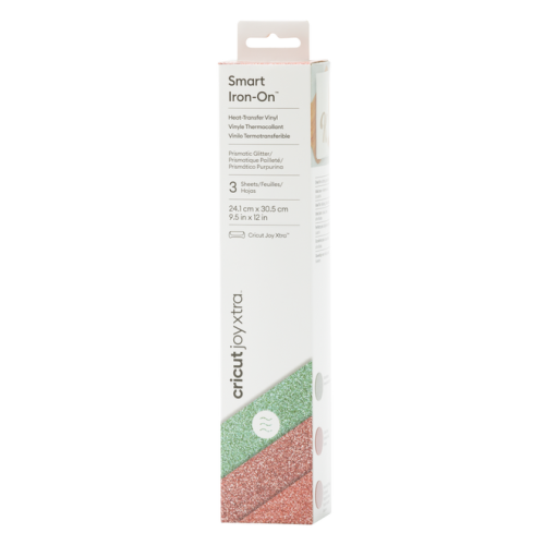 24266-Cricut Joy Xtra Smart Iron-On Lamina de vinilo de transferencia termica Vinilo de termotransferencia liso 3 hojas
