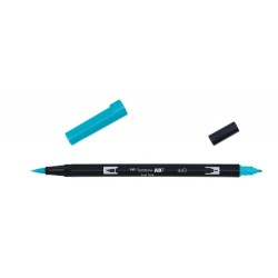 2428-ROTULADOR DOBLE PUNTA PINCEL COLOR TURQUOISE TOMBOW ABT-443