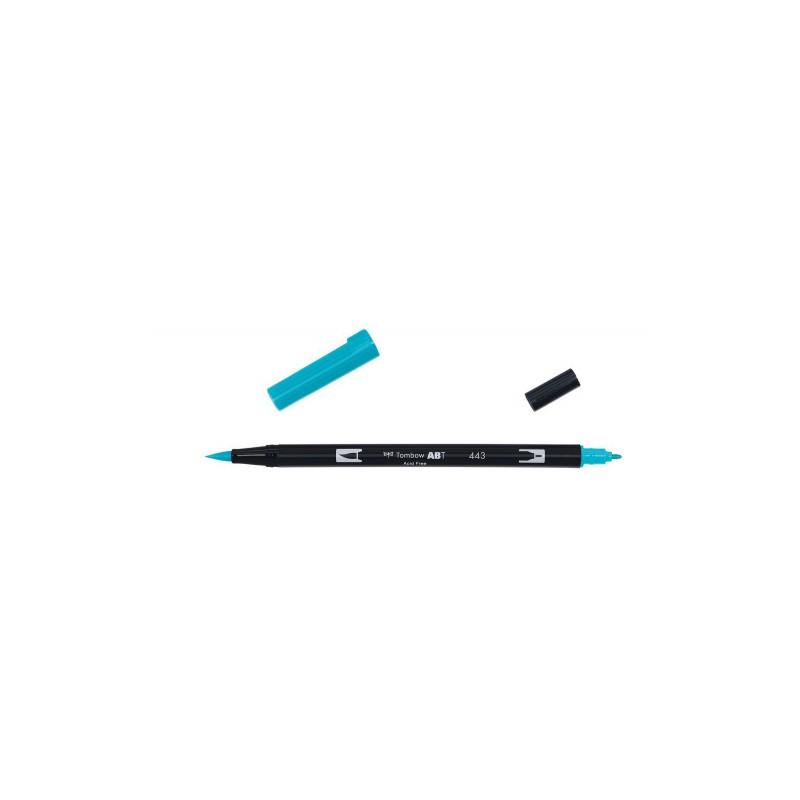 2428-ROTULADOR DOBLE PUNTA PINCEL COLOR TURQUOISE TOMBOW ABT-443 2428-ROTULADOR DOBLE PUNTA PINCEL COLOR TURQUOISE TOMBOW ABT-443