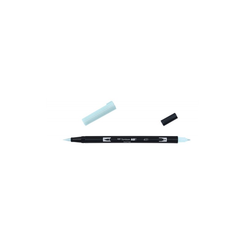 2430-ROTULADOR DOBLE PUNTA PINCEL COLOR SKY BLUE TOMBOW ABT-451 2430-ROTULADOR DOBLE PUNTA PINCEL COLOR SKY BLUE TOMBOW ABT-451