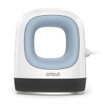 24338-Cricut EasyPress Mini, Zen Blue + Everything Iron -On Bundle Azul, Blanco