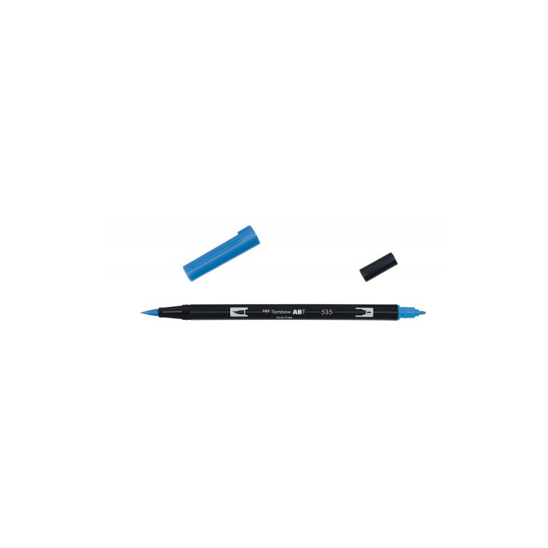 2434-ROTULADOR DOBLE PUNTA PINCEL COLOR COBALT BLUE TOMBOW ABT-535 2434-ROTULADOR DOBLE PUNTA PINCEL COLOR COBALT BLUE TOMBOW ABT-535