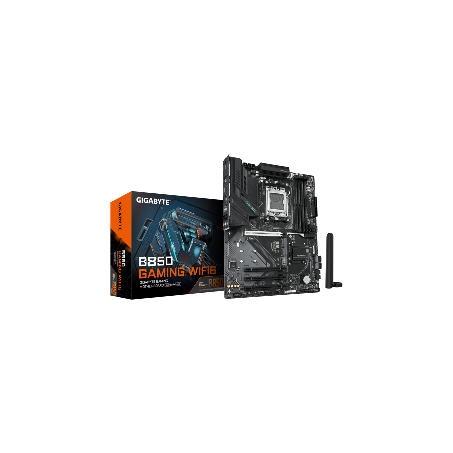 24347-GIGABYTE B850 GAMING WIFI6 Placa Base - Procesadores AMD Ryzen Serie 9000, VRM digital de 6+2+2 fases, hasta 8200M